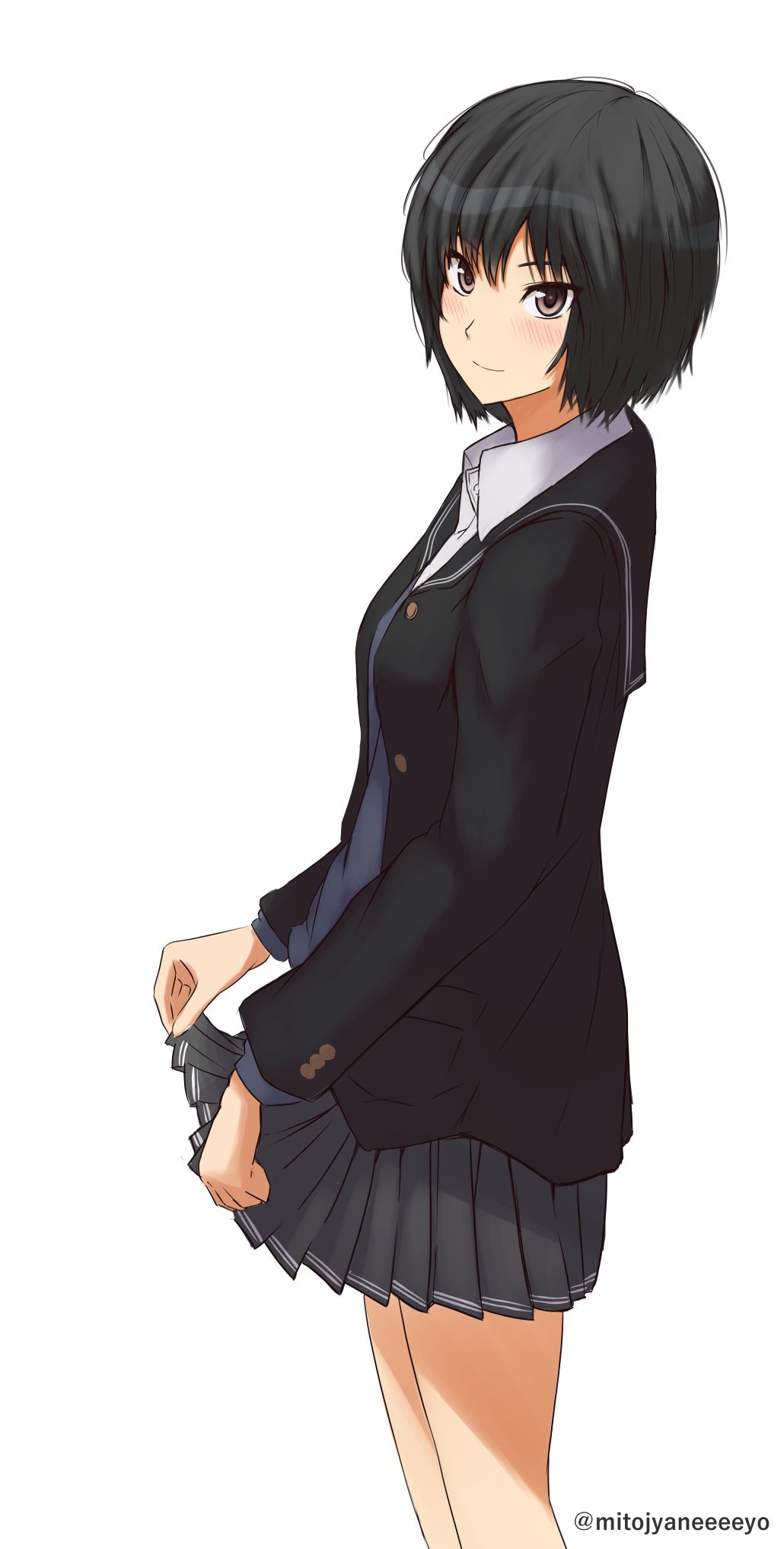 Mitojyaneeeeyo Amagami Nanasaki Ai Seifuku Skirt Lift Sweater 1040590 Yandere 6943